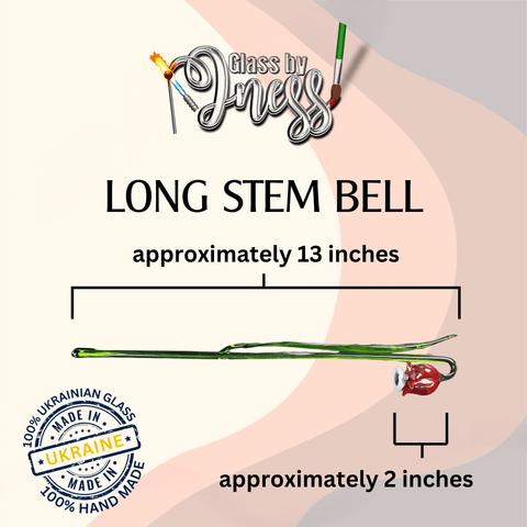 the long stem bell is approximately 13 inches long