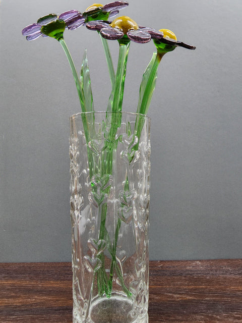 Lavender Glass Daisy - Handcrafted Long Stem Flower