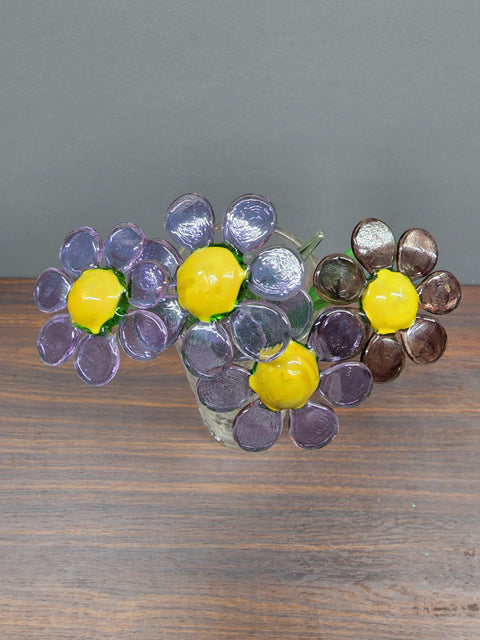 Lavender Glass Daisy - Handcrafted Long Stem Flower