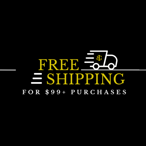 a black background with the words free shipping for 99 purchases