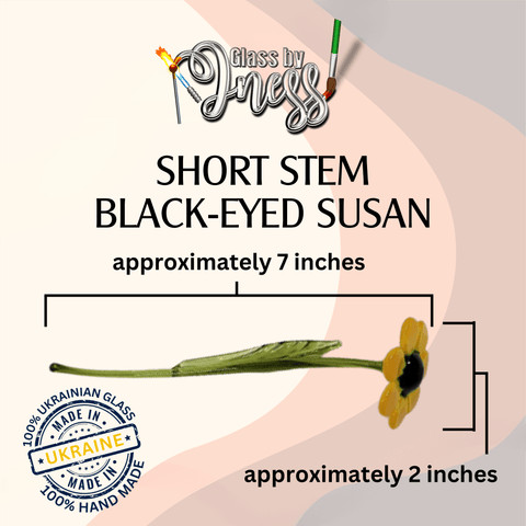 short stem black - eyed susan approximately 7 inches