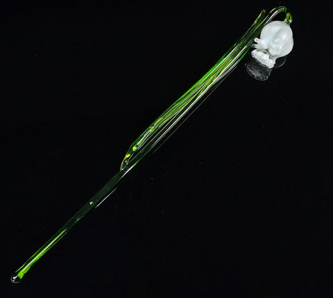 White Glass Bellflower - Handcrafted Long Stem Flower