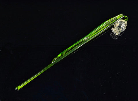 Clear Glass Bellflower - Handcrafted Long Stem Flower