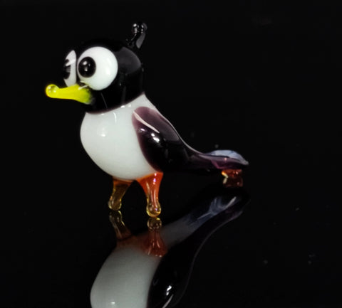 Glass Bird Figurine, Handmade Murano Quality Design - Small