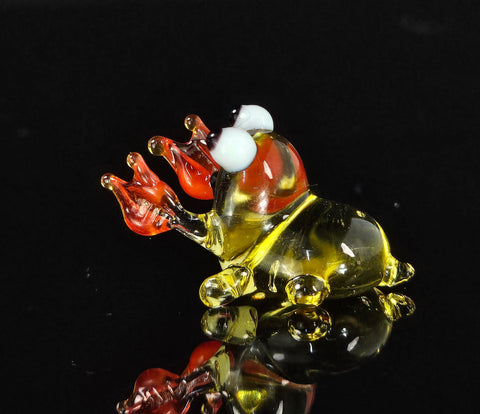 Glass Crab Figurine, Handmade Murano Quality Design - Small