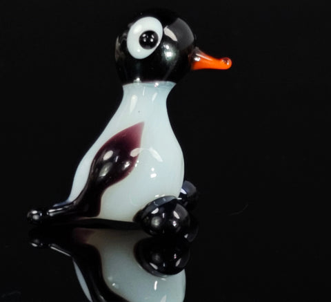 Glass Penguin Figurine, Handmade Murano Quality Design - Small