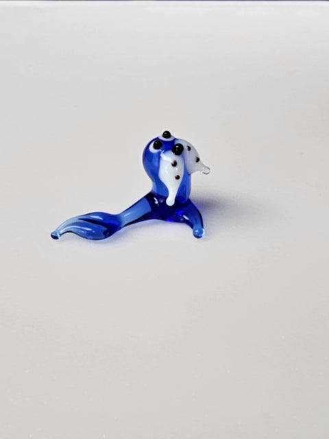 Glass Walrus Figurine, Handmade Murano Quality Design - Small