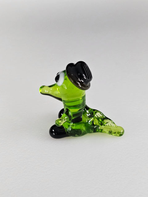 Glass Crocodile Figurine, Handmade Murano Quality Design - Small