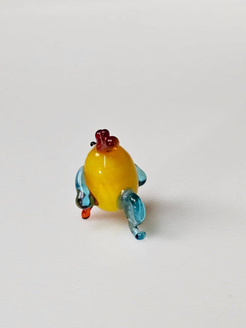 Glass Chicken Figurine, Handmade Murano Quality Design - Small