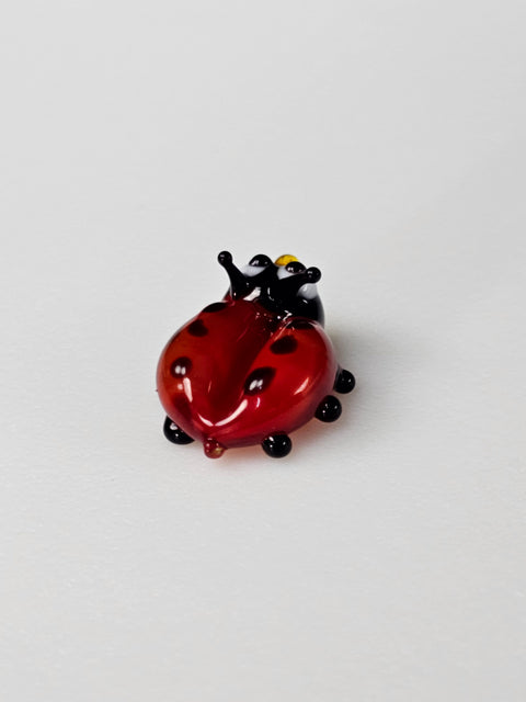 Glass Ladybug Figurine, Handmade Murano Quality Design - Small