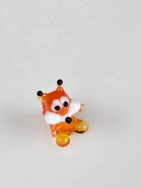 Glass Squirrel Figurine, Handmade Murano Quality Design - Small