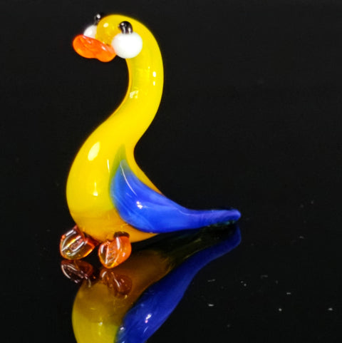 Glass Goose Figurine, Handmade Murano Quality Design - Small