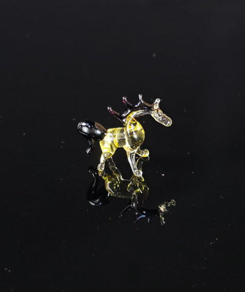 Amber Glass Horse Figurine, Handmade Murano Quality Design - Small