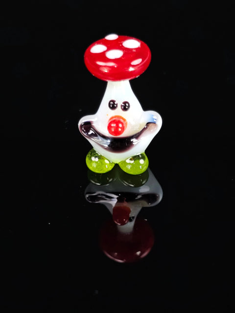 Glass Mushroom Head Figurine, Handmade Murano Quality Design - Small