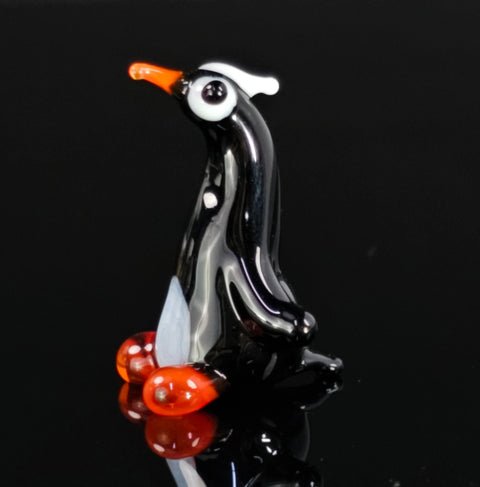 Glass Penguin Figurine, Handmade Murano Quality Design - Small