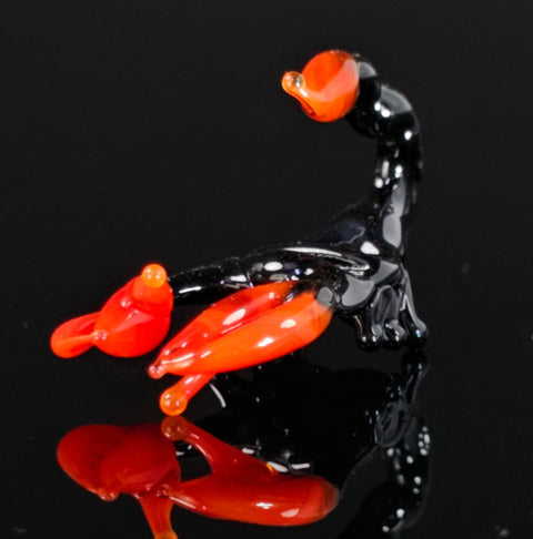 Glass Scorpion Figurine, Handmade Murano Quality Design - Small