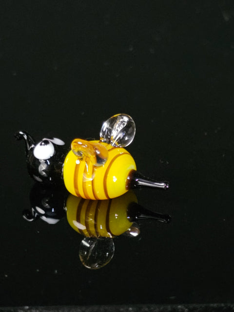 Glass Bee Figurine, Handmade Murano Quality Design - Small