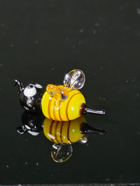 Glass Bee Figurine, Handmade Murano Quality Design - Small