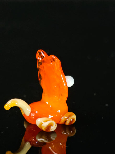 Glass Lion Figurine, Handmade Murano Quality Design - Small