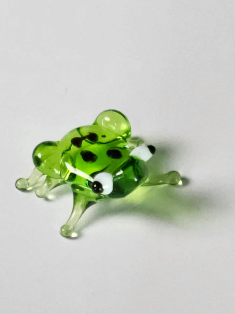 Glass Frog Figurine, Handmade Murano Quality Design - Small