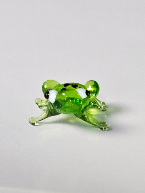 Glass Frog Figurine, Handmade Murano Quality Design - Small