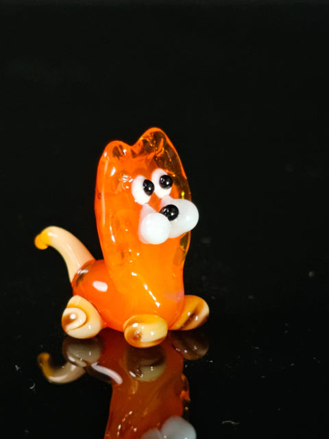 Glass Lion Figurine, Handmade Murano Quality Design - Small