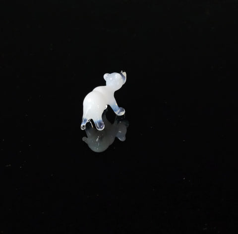 Glass Polar Bear Figurine, Handmade Murano Quality Design - Small