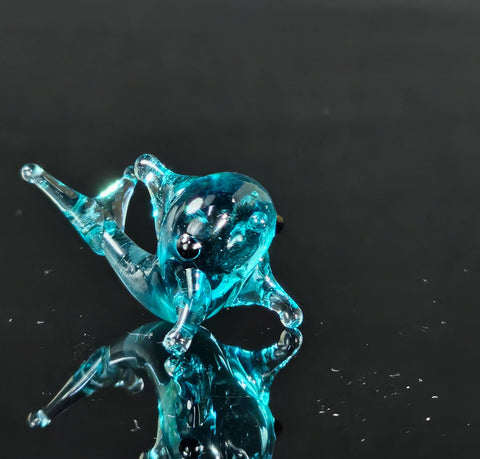 Glass Dolphin Figurine, Handmade Murano Quality Design - Small