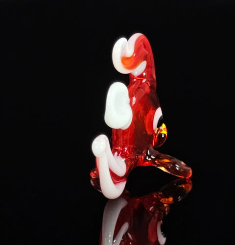 Red Glass Fish Figurine, Handmade Murano Quality Design - Small