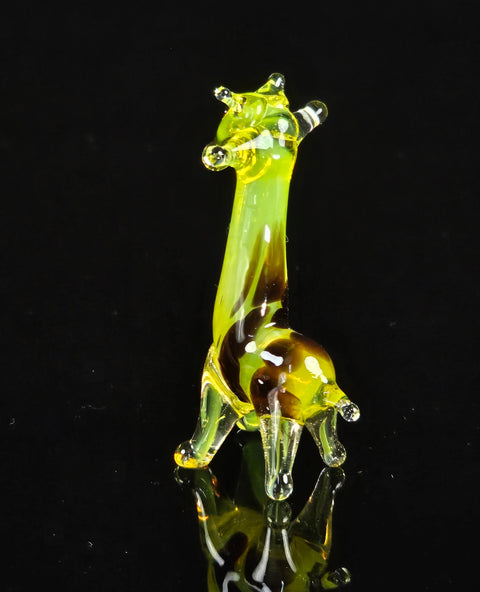 Glass Giraffe Figurine, Handmade Murano Quality Design - Small