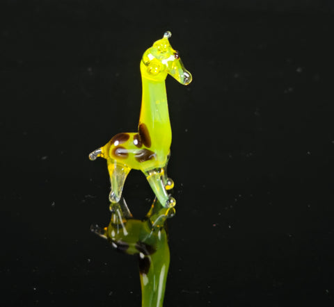 Glass Giraffe Figurine, Handmade Murano Quality Design - Small