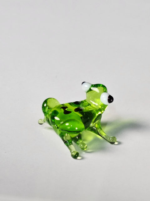 Glass Frog Figurine, Handmade Murano Quality Design - Small