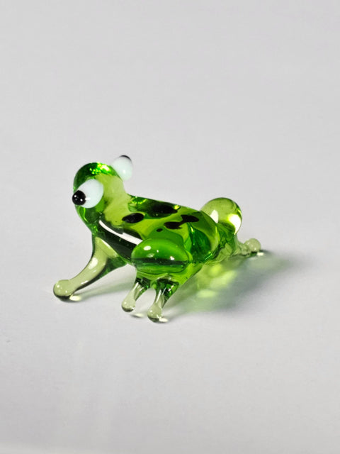 Glass Frog Figurine, Handmade Murano Quality Design - Small