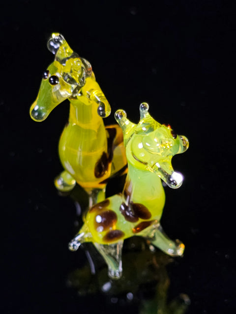 Glass Giraffe Figurine, Handmade Murano Quality Design - Small