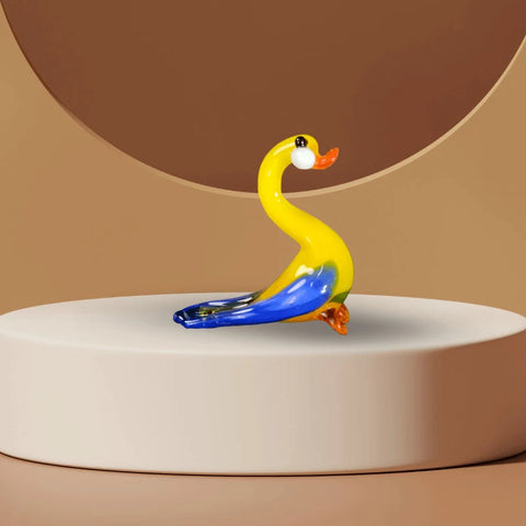 Glass Goose Figurine, Handmade Murano Quality Design - Small