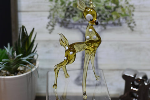 Deer Glass Animal Figurine