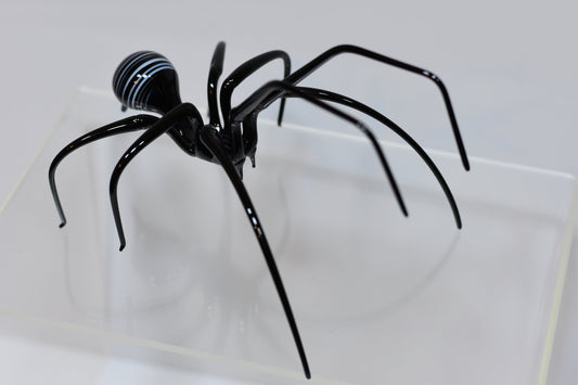 Black Widow Glass Figurine