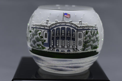 Glass Candle Holder White House Design