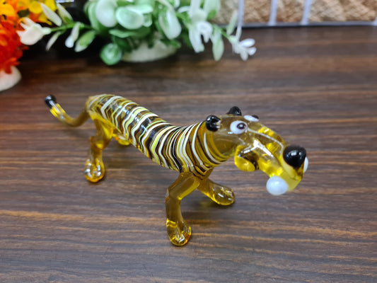 Tiger Glass Animal Figurine
