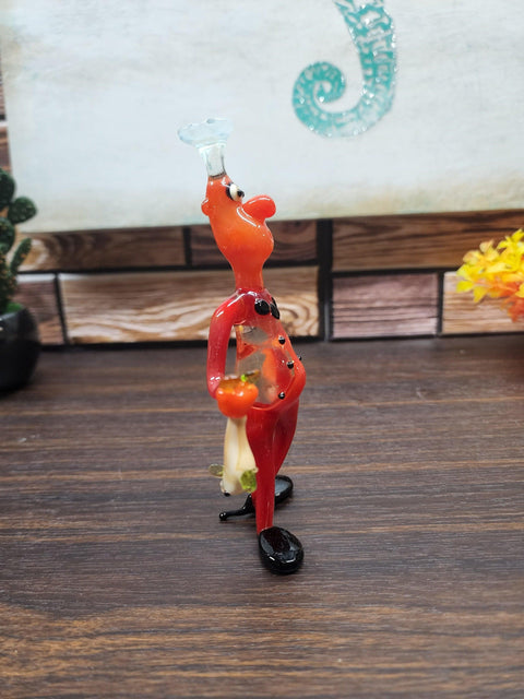 Glass Chef With Fish Figurine, Handmade Murano Quality Design - Large