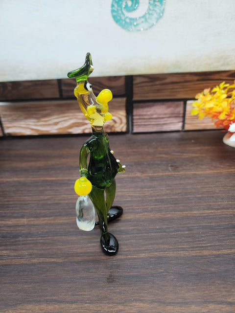 Glass Soldier With Bottle Figurine, Handmade Murano Quality Design - Large