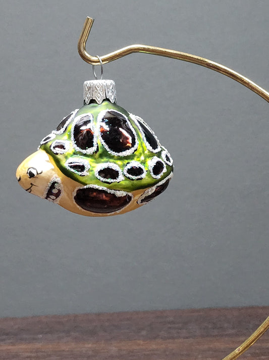 Turtle Glass Shape Ornament