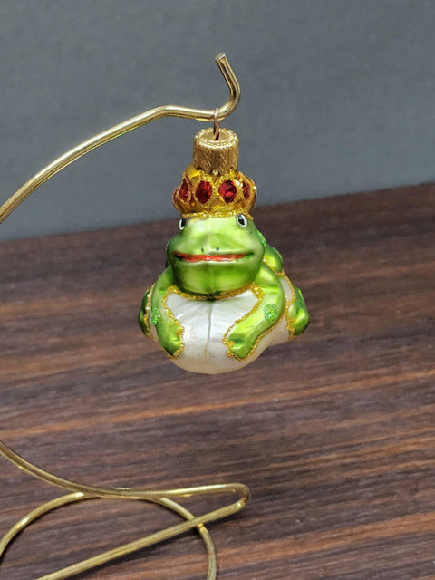 Frog Glass Shape Ornament