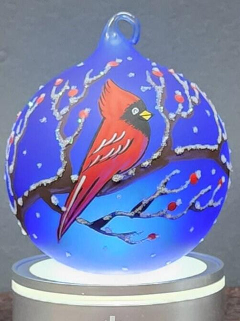 Glass Ornament Cardinal