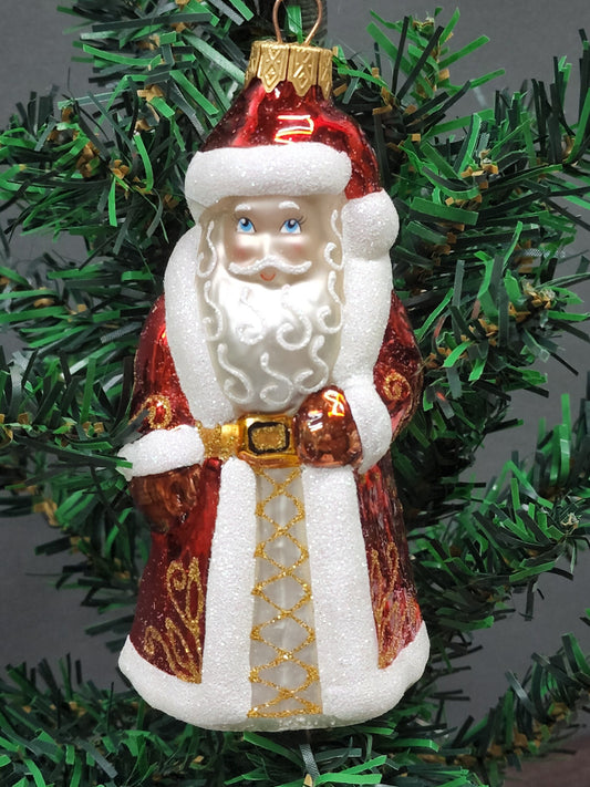 Santa Claus Glass Shape Ornament