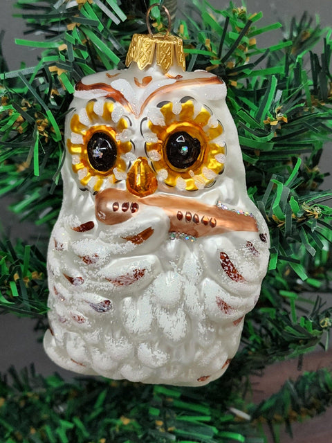 Owl Glass Shape Ornament