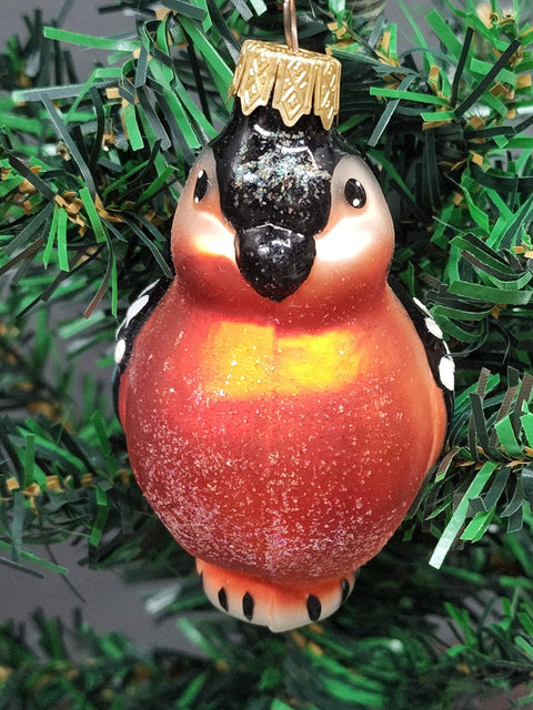 Bullfinch Glass Shape Ornament