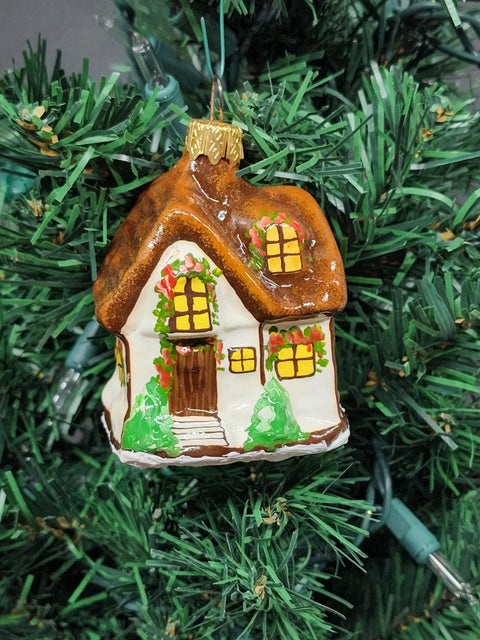 Cottage Glass Shape Ornament