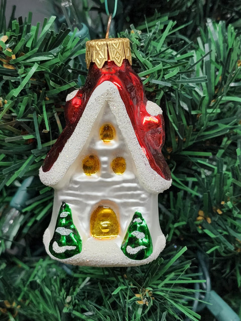 Cottage Glass Shape Ornament