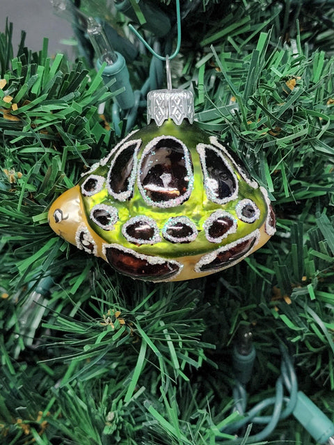 Hand Decorated Glass Keepsake Ornament - Charming Turtle/Tortoise Design